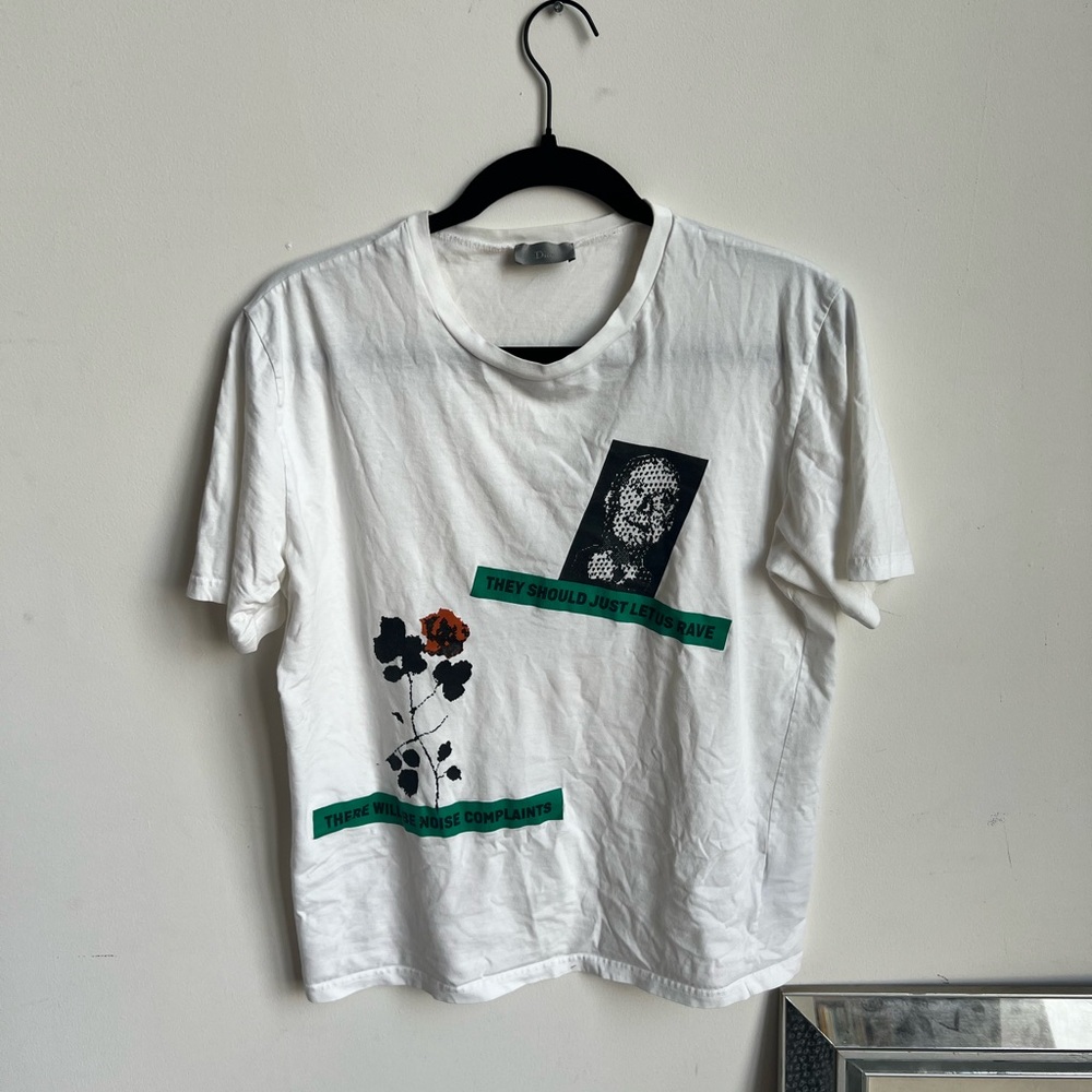 Dior Homme SS16 "Let Us Rave" Patchwork Graphic Tee - Kris Van Assche